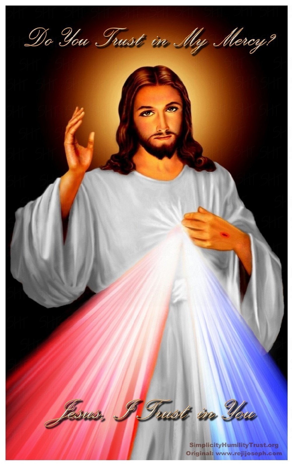 Divine Mercy Image, Do You Trust in My Mercy? Jesus, I Trust in You.