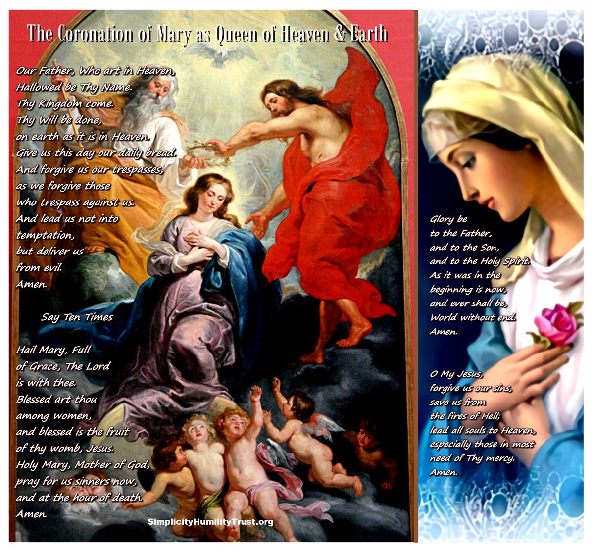 The Coronation of Mary as Queen of Heaven & Earth