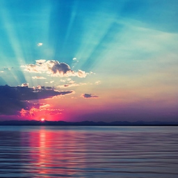 Sunrise over water, Beautiful Catholic Prayers