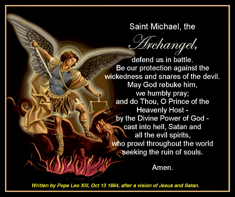 St Micheal Prayer and Image, Beautiful Catholic Prayers