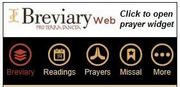 iBreviay prayer wiget. Click for prayer widget.