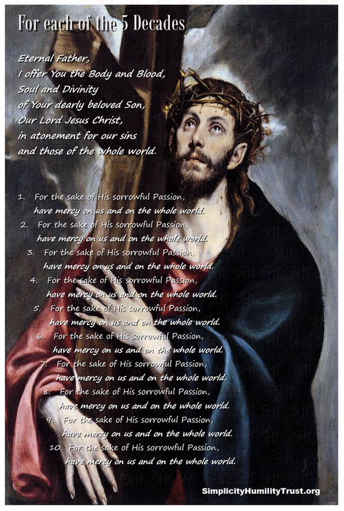 The Chaplet of the Divine Mercy - decades
